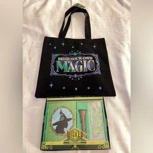 Wicked tote bag and journal set